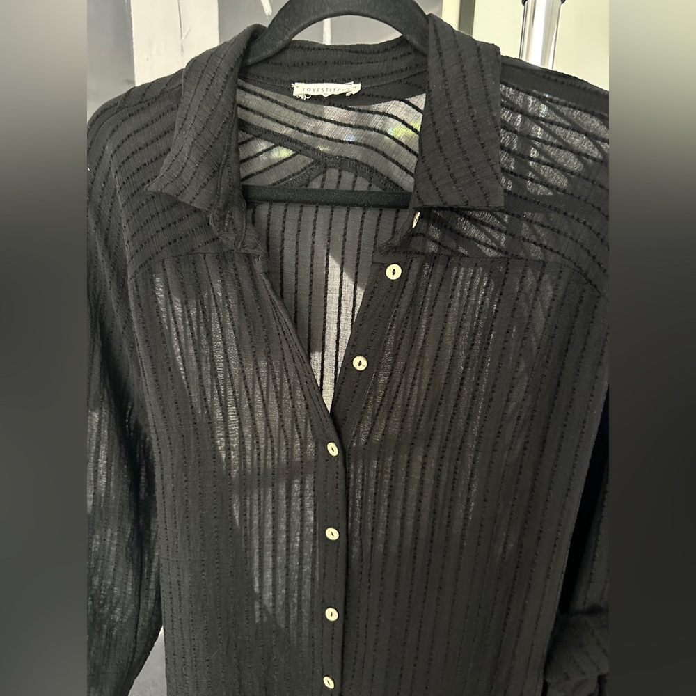 Love Stitch Sheer Tunic Dress